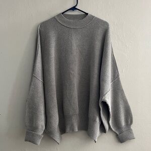 Free People Oversized Easy Street Tunic Sweater